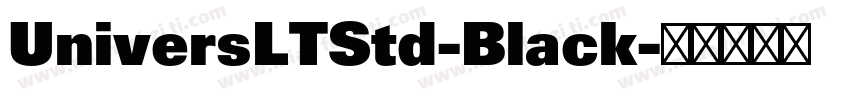 UniversLTStd-Black字体转换