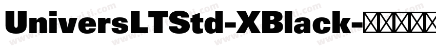 UniversLTStd-XBlack字体转换