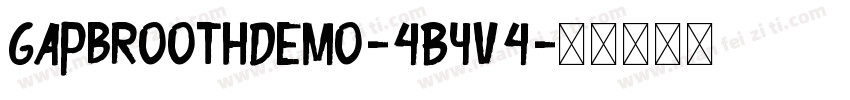 GapbroothDemo-4ByV4字体转换