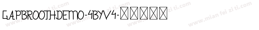 GapbroothDemo-4ByV4字体转换
