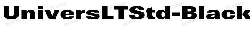 UniversLTStd-BlackEx字体转换