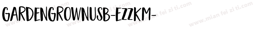 GardenGrownUsB-eZZKm字体转换