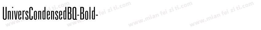 UniversCondensedBQ-Bold字体转换