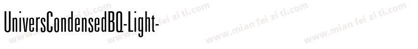 UniversCondensedBQ-Light字体转换