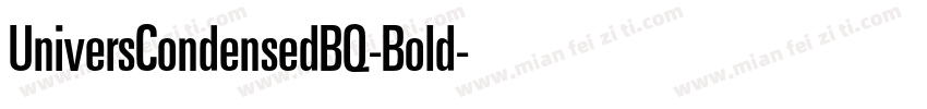 UniversCondensedBQ-Bold字体转换