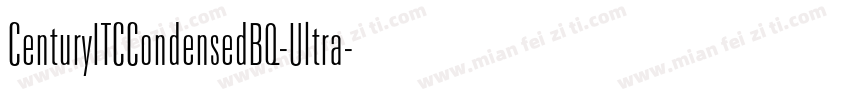 CenturyITCCondensedBQ-Ultra字体转换