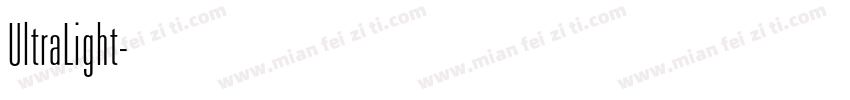 UltraLight字体转换