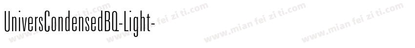UniversCondensedBQ-Light字体转换