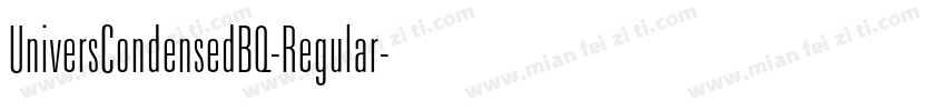 UniversCondensedBQ-Regular字体转换