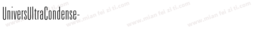 UniversUltraCondense字体转换