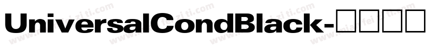 UniversalCondBlack字体转换