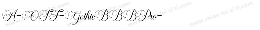 A-OTF-GothicBBBPro字体转换
