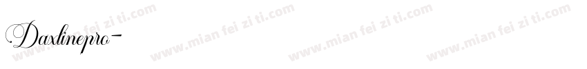 Daxlinepro字体转换