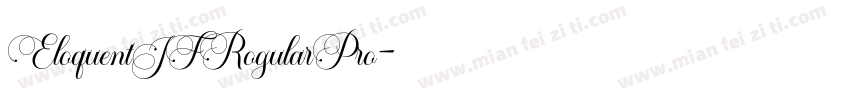 EloquentJFRogularPro字体转换