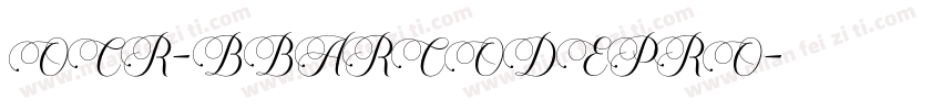 OCR-BBARCODEPRO字体转换