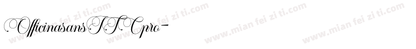OfficinasansITCpro字体转换