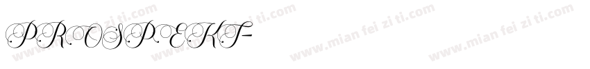 PROSPEKT字体转换