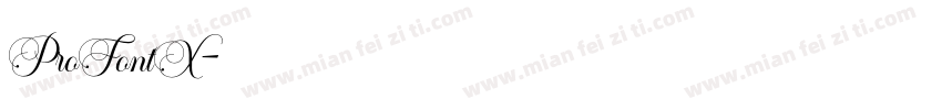 ProFontX字体转换