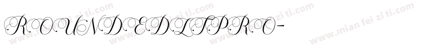 ROUNDEDLTPRO字体转换