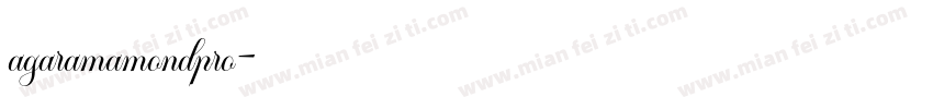 agaramamondpro字体转换
