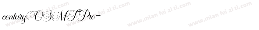 centuryOSMTPro字体转换