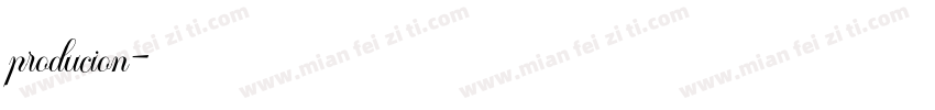 producion字体转换