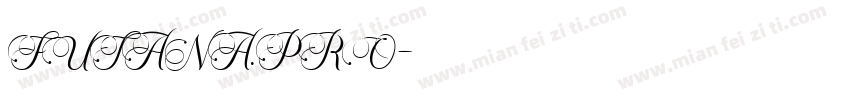 FUTANA.PRO字体转换