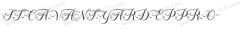 ITCAVANTGARDEPPRO字体转换