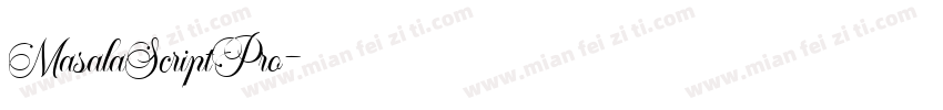 MasalaScriptPro字体转换