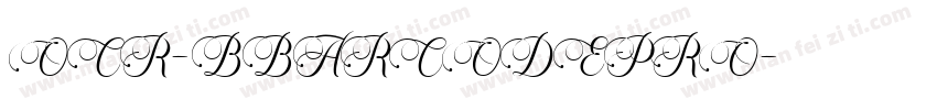OCR-BBARCODEPRO字体转换