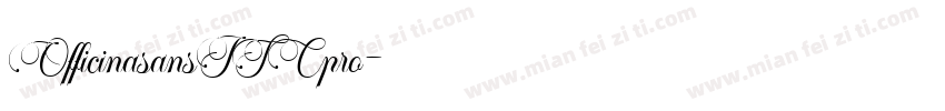 OfficinasansITCpro字体转换