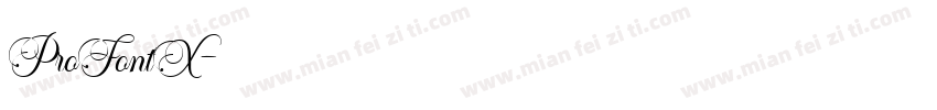 ProFontX字体转换