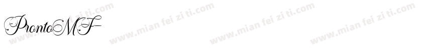 ProntoMF字体转换
