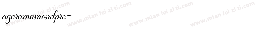 agaramamondpro字体转换