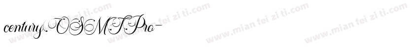 centuryOSMTPro字体转换