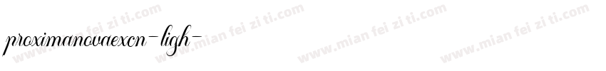 proximanovaexcn-ligh字体转换
