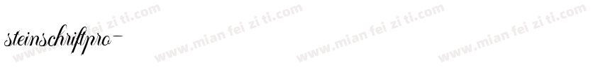steinschriftpro字体转换