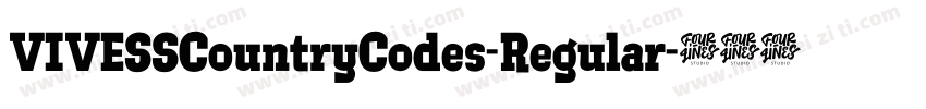 VIVESSCountryCodes-Regular字体转换
