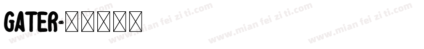 gater字体转换