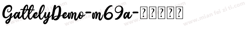 GattelyDemo-m69a字体转换
