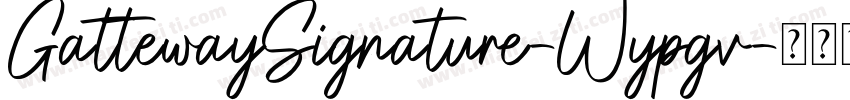 GattewaySignature-Wypgv字体转换