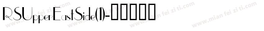 RSUpperEastSide(1)字体转换