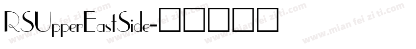 RSUpperEastSide字体转换