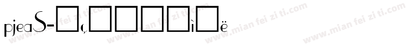 pjeaS字体转换