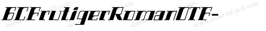 GCFrutigerRomanOTF字体转换
