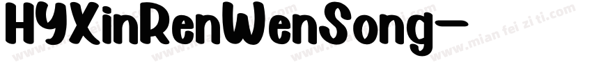HYXinRenWenSong字体转换