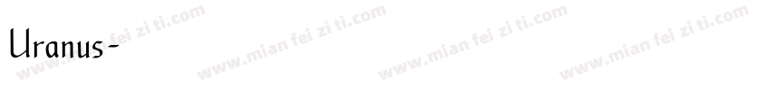 Uranus字体转换