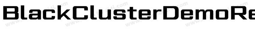 BlackClusterDemoRegular-RMPe字体转换