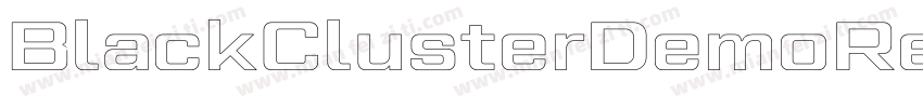 BlackClusterDemoRegular-RMPe字体转换