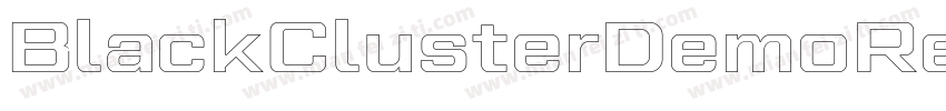BlackClusterDemoRegular-RMPe字体转换